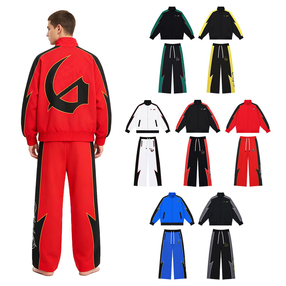 Vintage Zipper - Y2k Streetwear Men's Sets Two Piece
