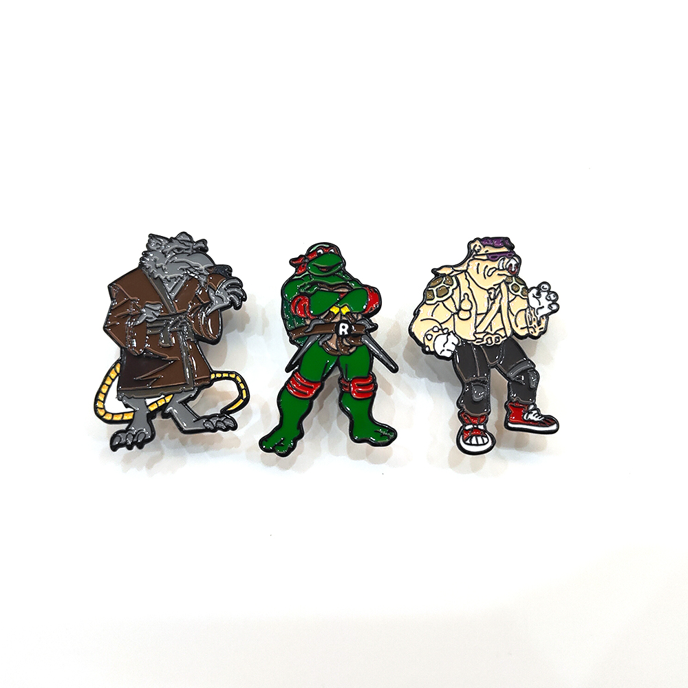 Vintage Items - 3pcs Vintage Ninja Turtles Pins Set