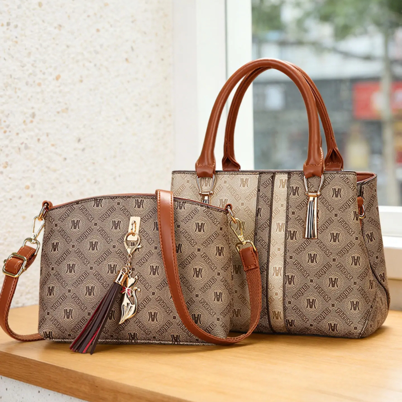 Women's Handbag Set with Shoul - Vintage Zipper recensione e prezzo