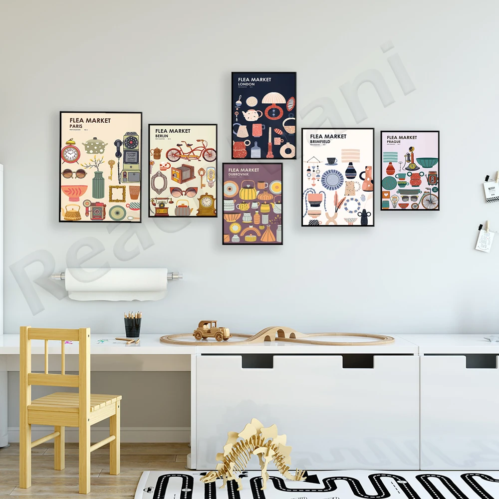 Flea Market Print Collection - - Vintage And Collectible Fair recensione e prezzo