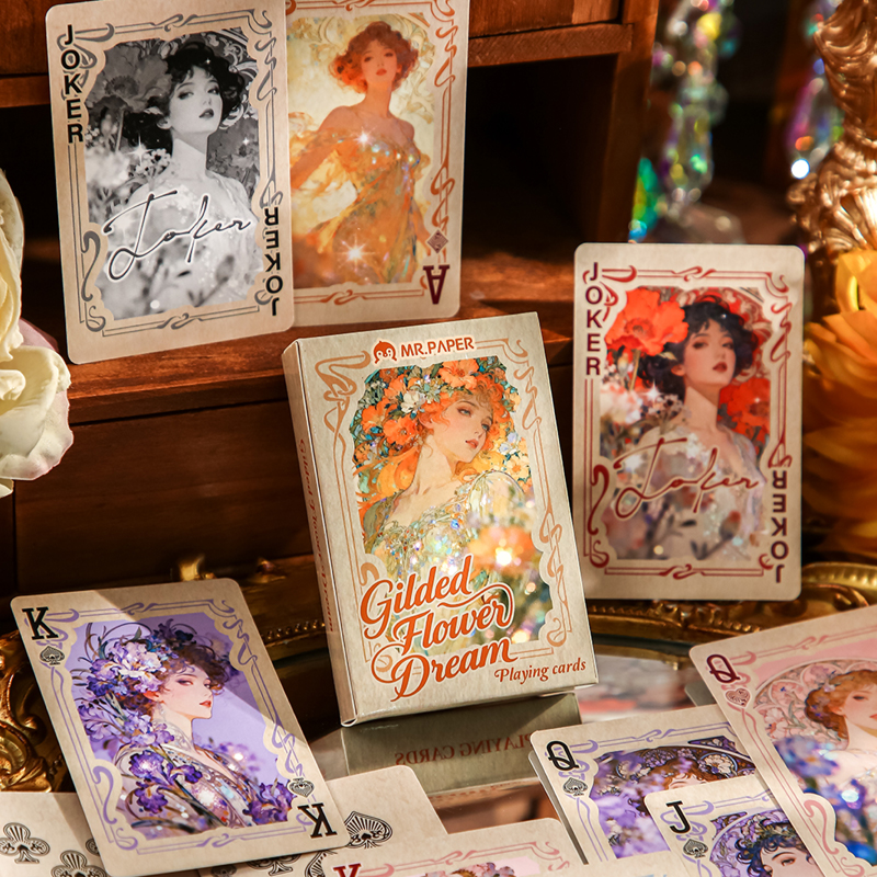 Mr.Paper 55pcs Gilded Flower D - Vintage Collectible Playing Cards recensione e prezzo