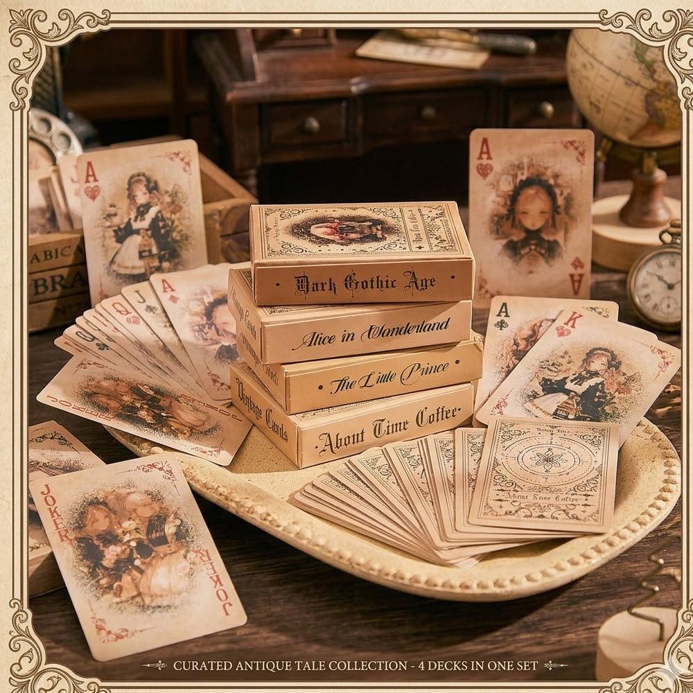 55retro anime girl playing car - Vintage Collectible Playing Cards recensione e prezzo