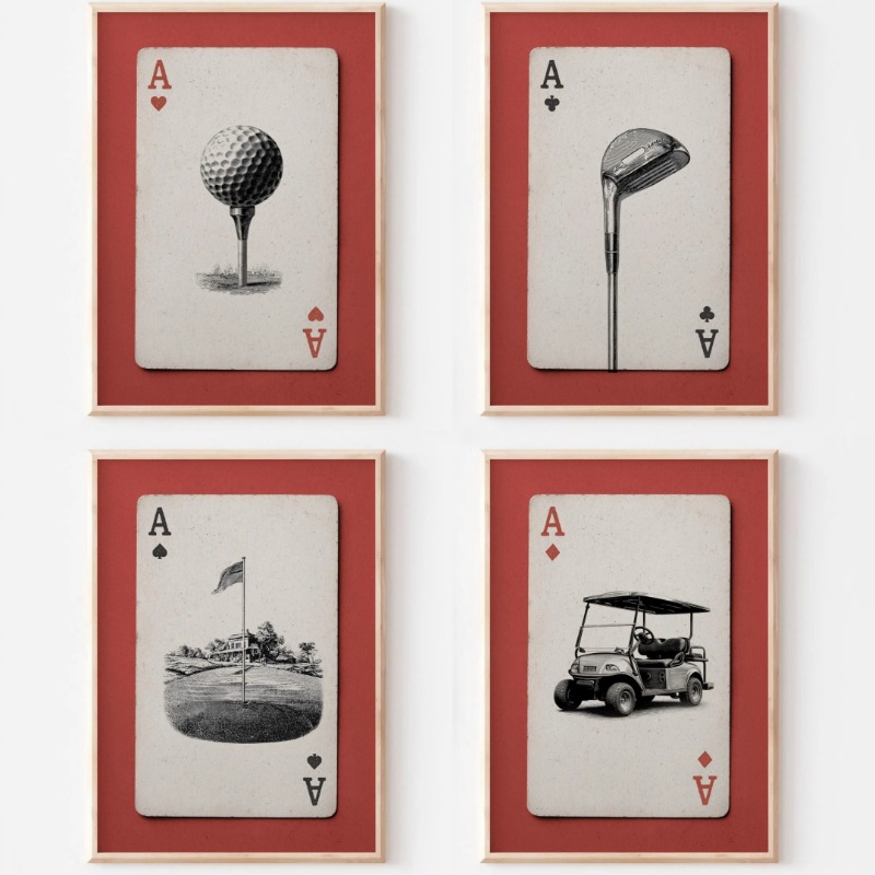 Vintage Golf Playing Cards Pos - Vintage Collectible Playing Cards recensione e prezzo