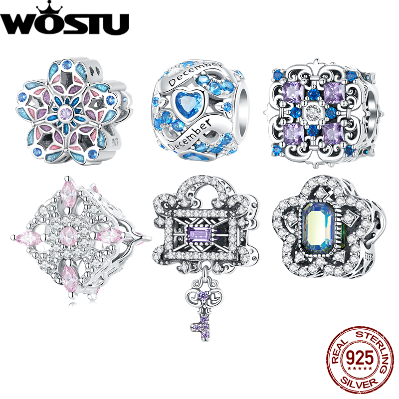 WOSTU 925 Sterling Silver Colo - Vintage Collectible Jewelry recensione e prezzo