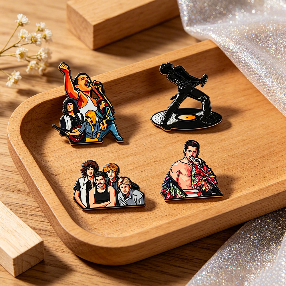 4pcs Classic Rock Band Enamel  - Vintage Items recensione e prezzo