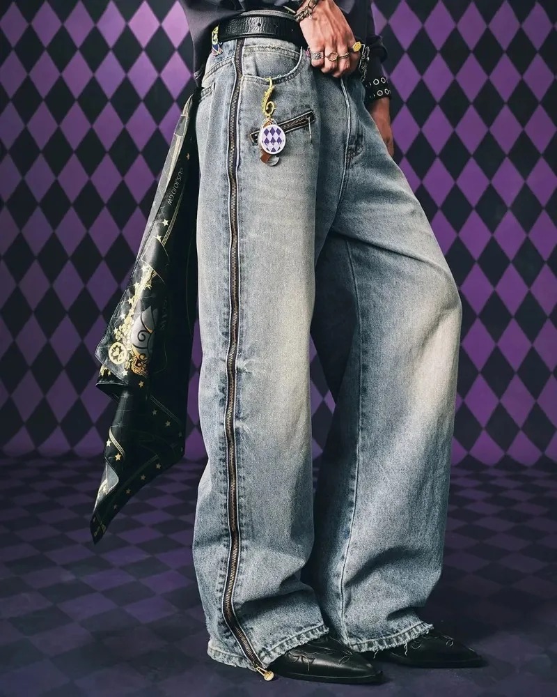 Y2K Streetwear Men Hip Hop Har - Vintage Zipper recensione e prezzo