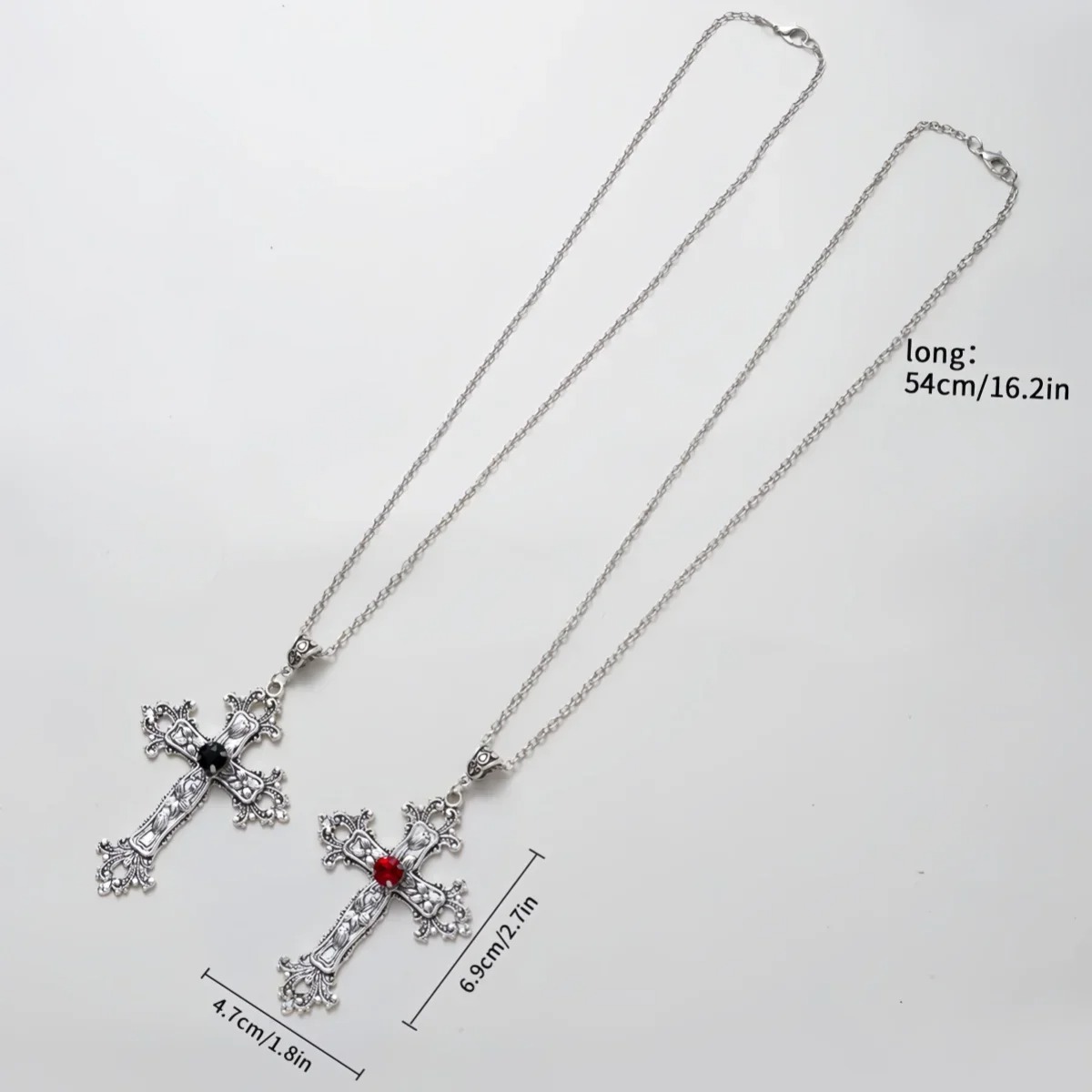 Punk Crystal Big Cross Pendant - Vintage Collectible Jewelry recensione e prezzo