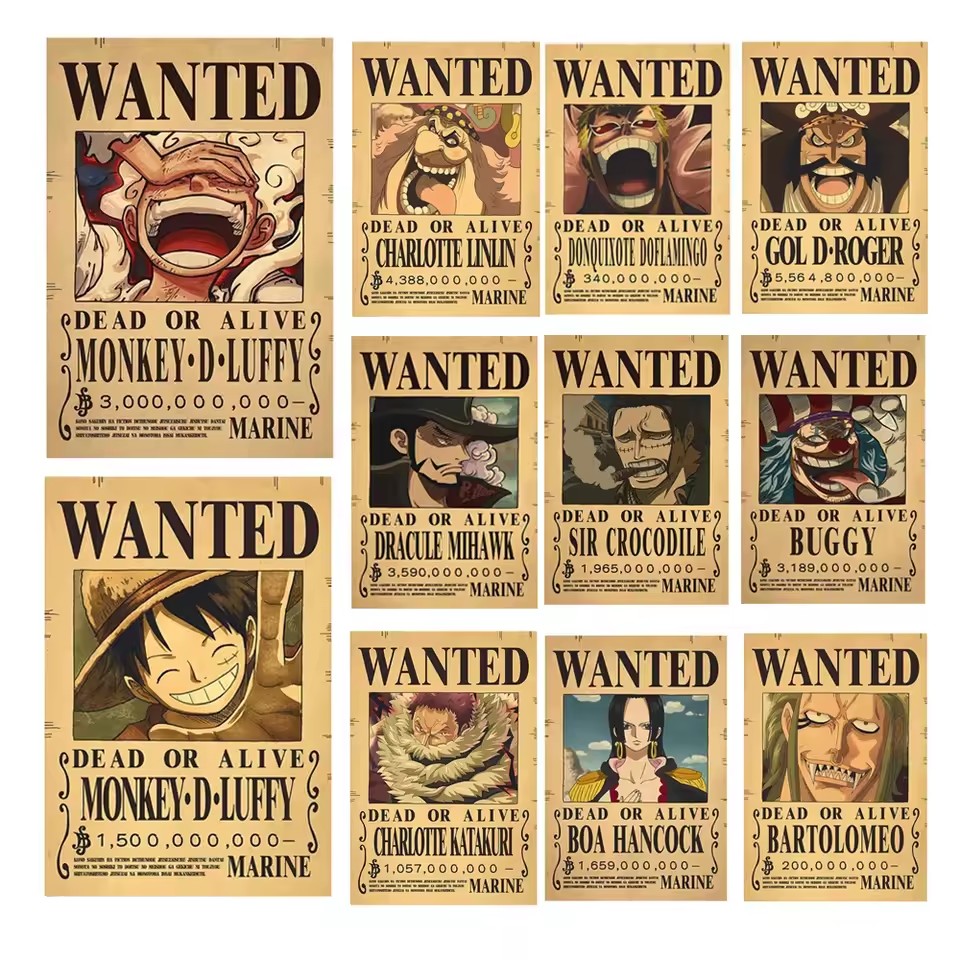 Anime One Piece Bounty Wanted  - Vintage Things Collection recensione e prezzo