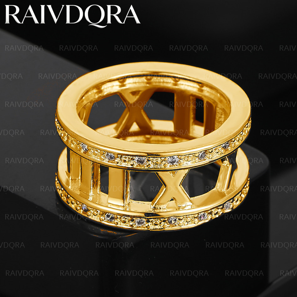 18K Gold Plated Zircon Roman N - Vintage Things Collection recensione e prezzo