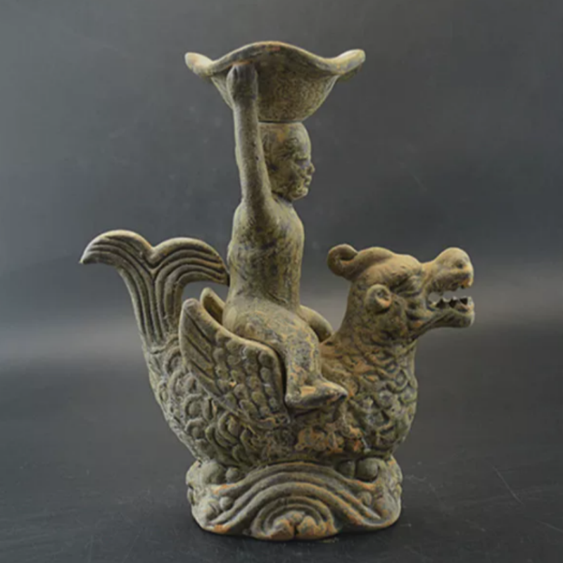 Vintage Yue Kiln Qilin Oil Lam - Collectible Vintage Lamps recensione e prezzo